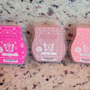 Scentsy Pink and Pink Lemon Wax Bars